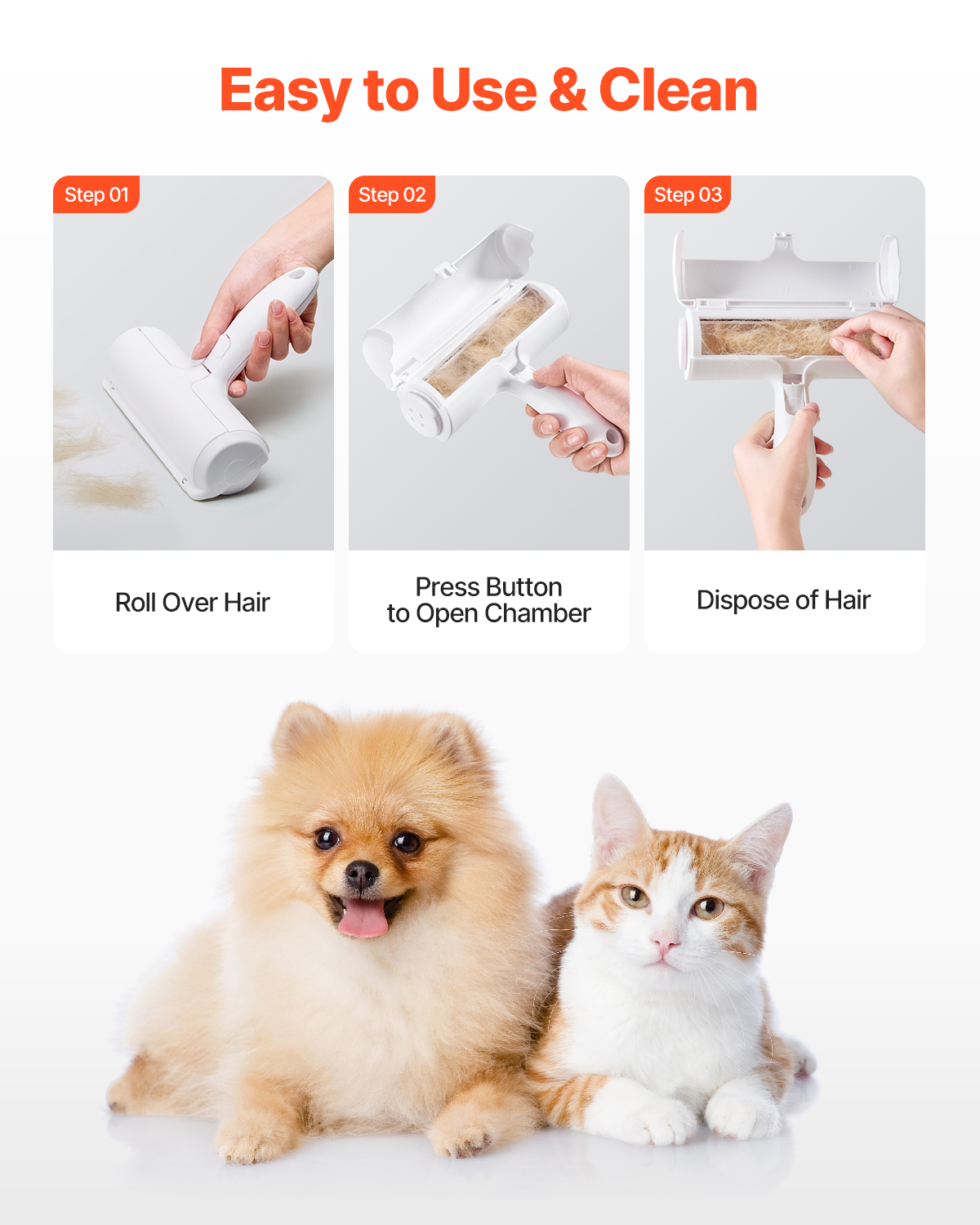 Reusable Pet Hair Remover Roller